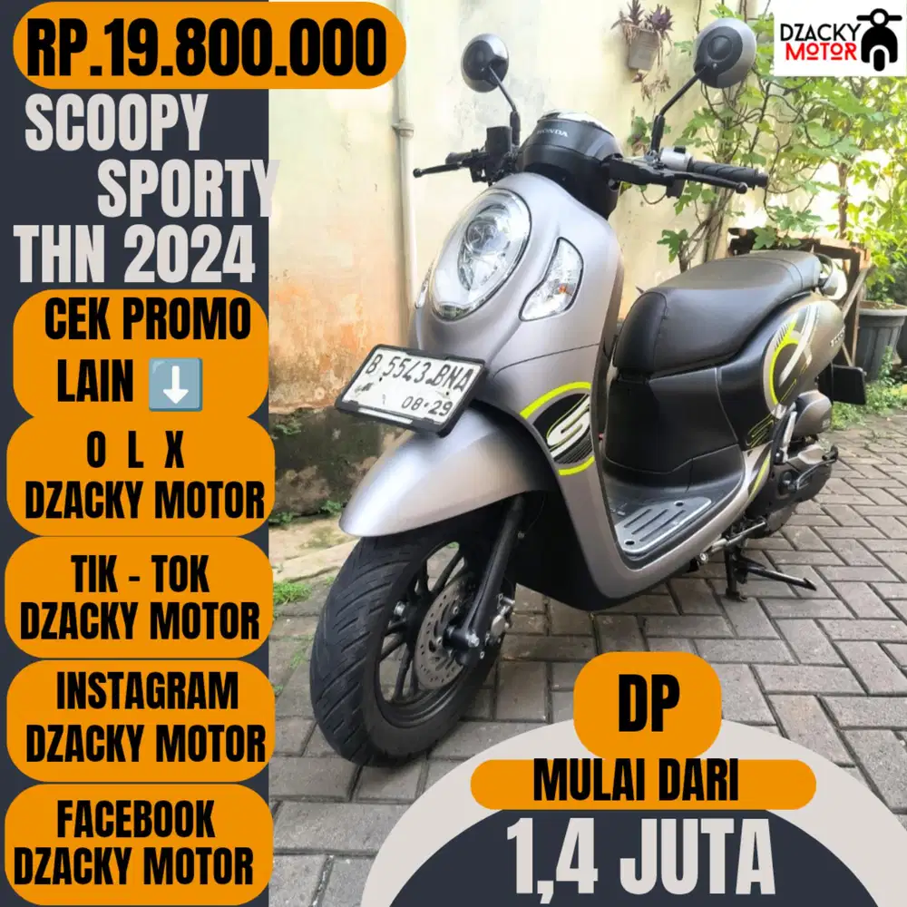 SCOOPY SPORTY TAHUN 2024 SECOND LIKE NEW