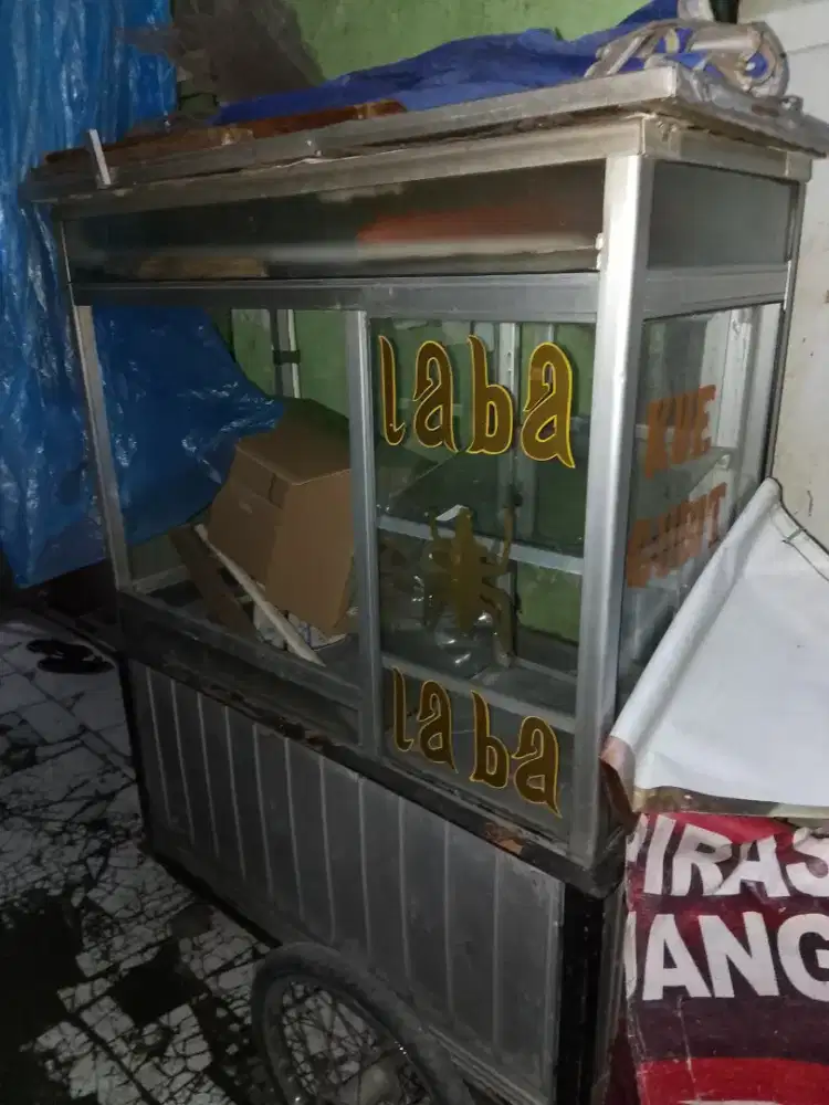 DIJUAL GEROBAK BEKAS SIAP PAKAI