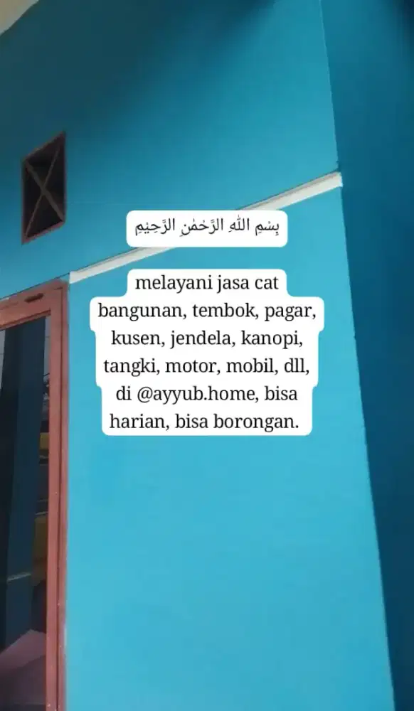 Tukang cat bangunan medan
