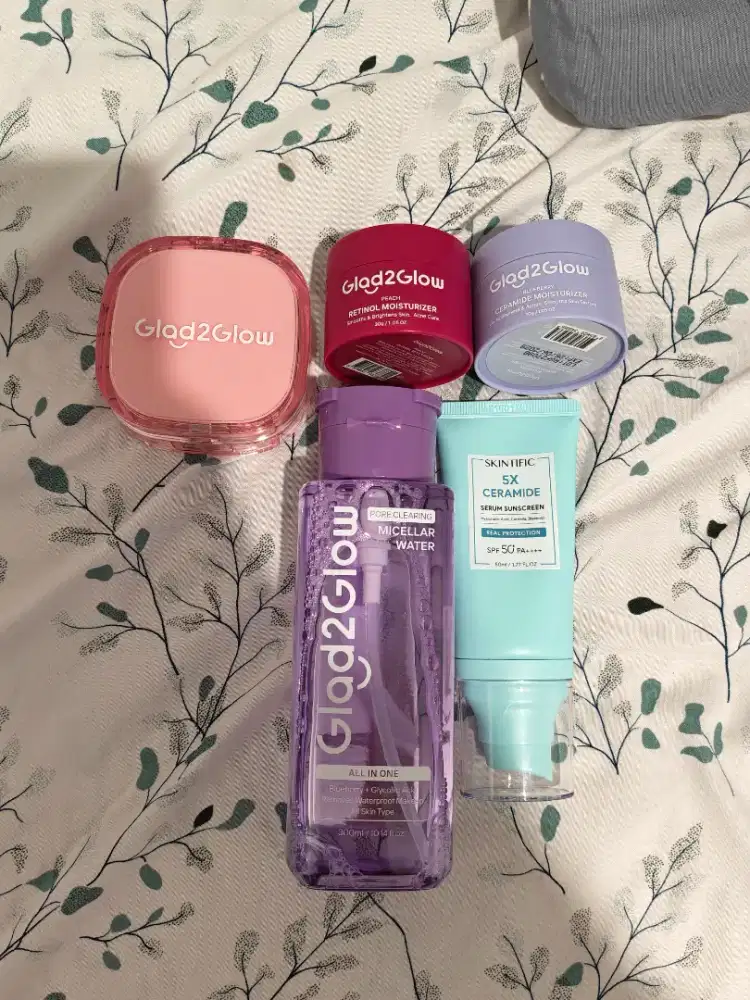 Take All Glad2Glow Moisturizer+Glad2Glow cushion+skintific sunscreen