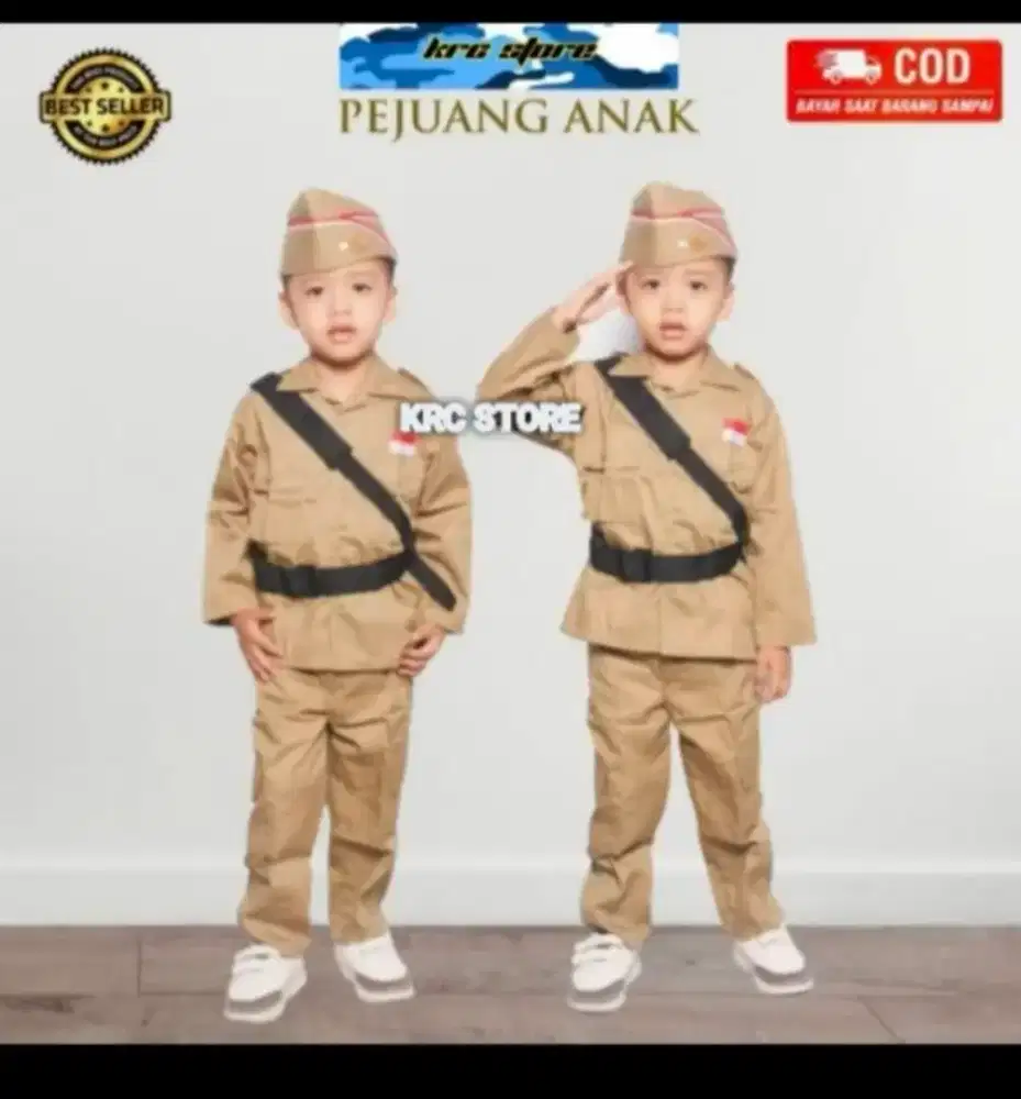 Baju 17 Agustus Pejuang cilik