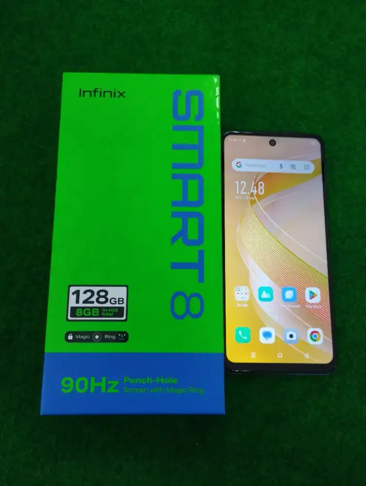 infinix smart 8 ram 4/128gb lengkap mulus