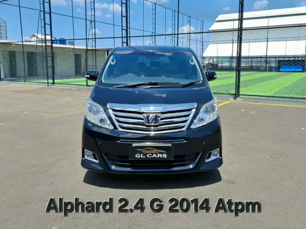 Alphard G Atpm Cash 2014 Hitam 2.4 Toyota