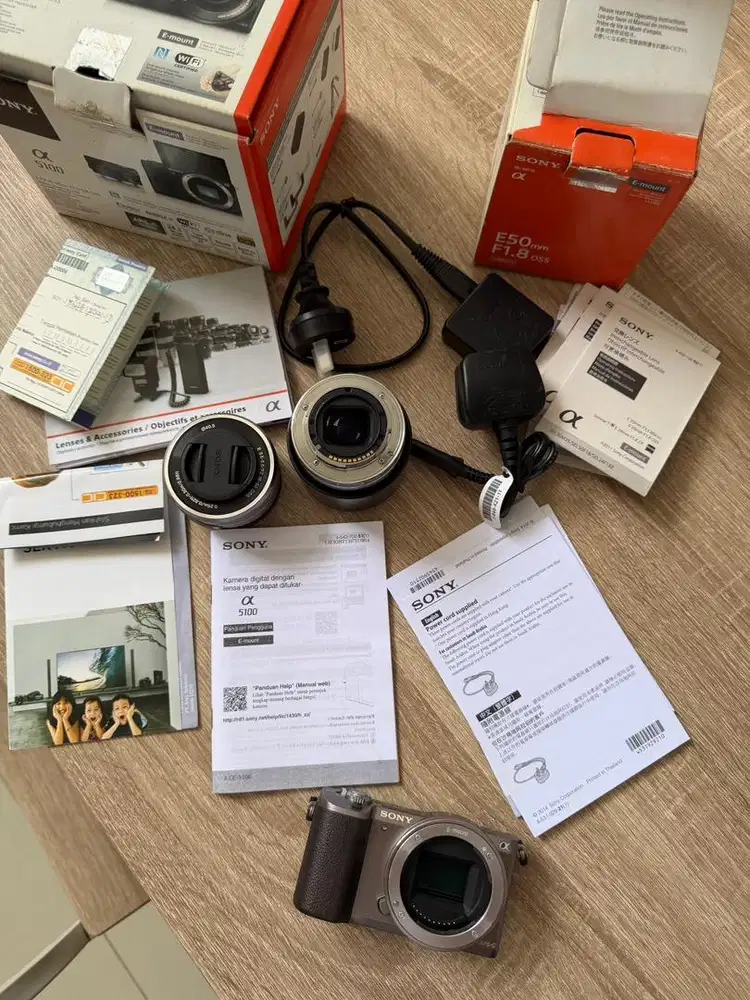 Murah Camera Vlog Sony a5100 + lensa bokeh