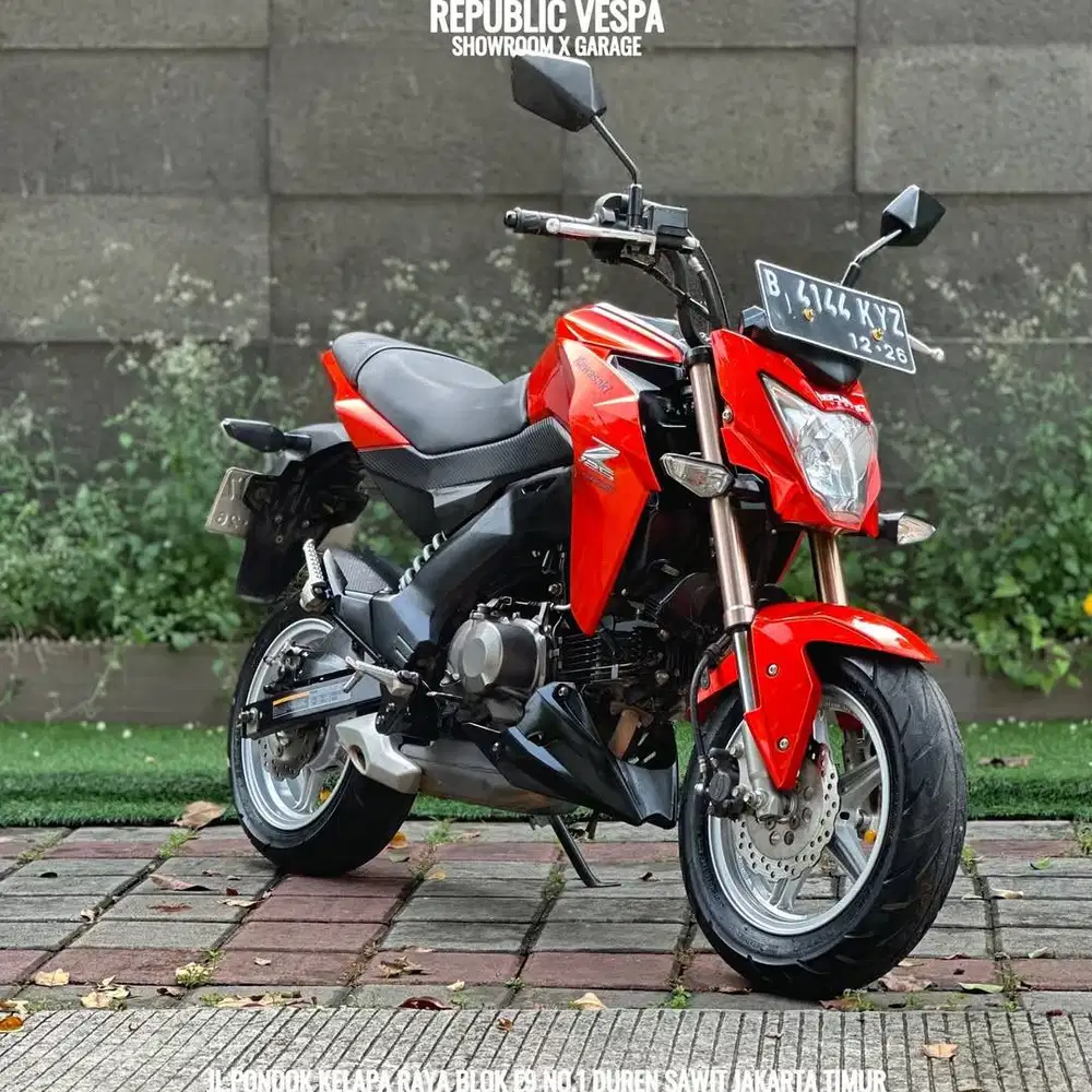 Kawasaki Z125 Pro Tahun 2016 Warna Orange Rare Item
