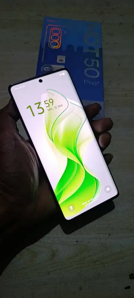 Infinix hot 50 pro plus ram 8/256g layar lengkung