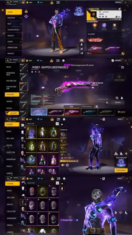 M1887 RAPPER UNDERWORLD TERMURAH! Sikat Sebelum Keduluan – Hanya 30K!