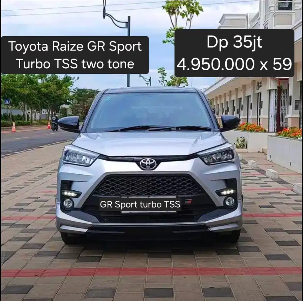 Toyota Raize turbo GR Sport TSS two tone 2021 pemakaian 2022