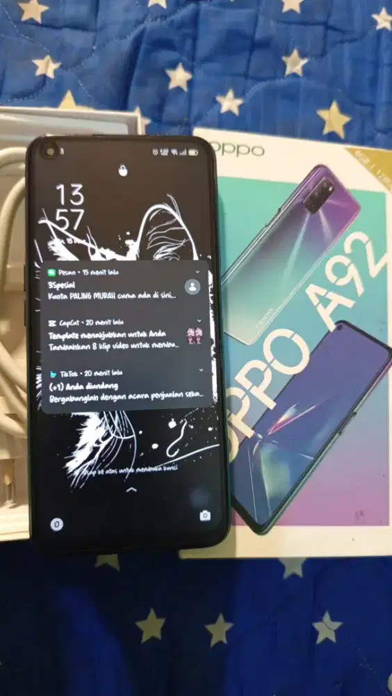 Hp oppo a92 ram 6+6 gb internal 128gb