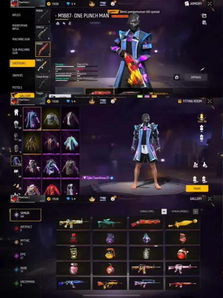 30K DAPET M1887 ONE PUNCH MAN! Akun Polosan Spek Dewa – Sikat!