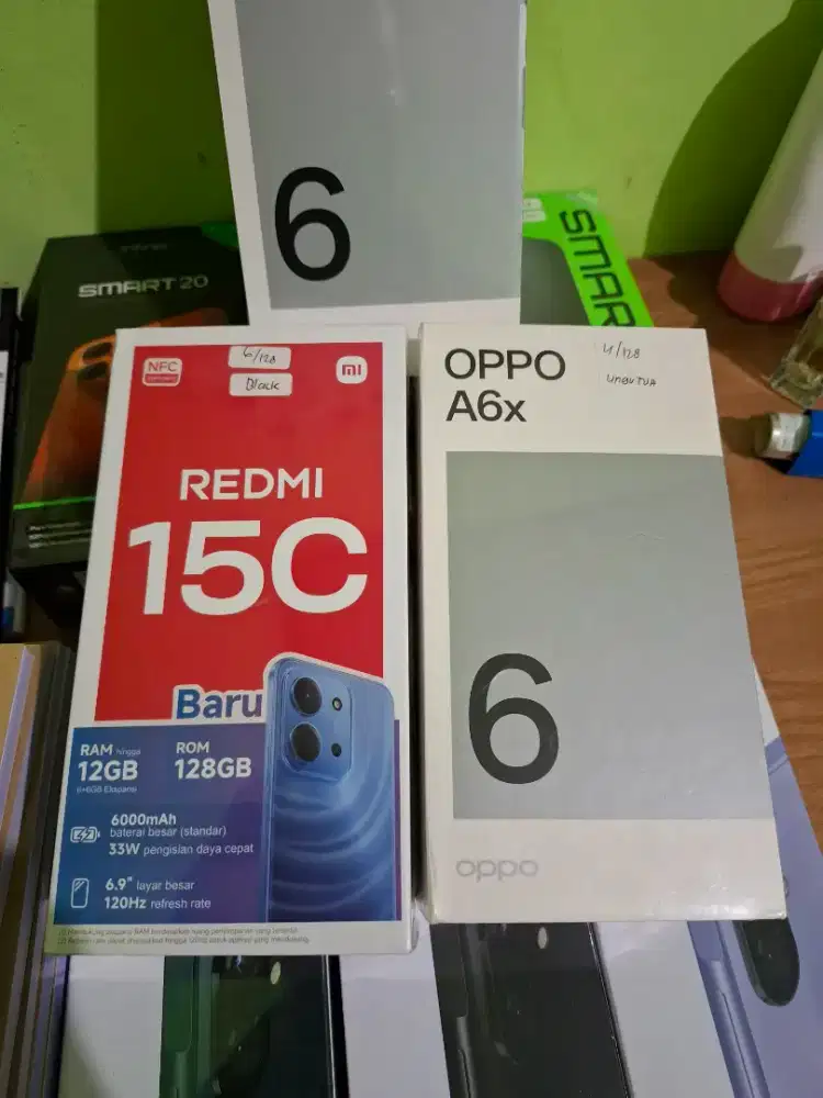 Redmi 15C ram 6/128GB baru garansi resmi bisa tukar tambah