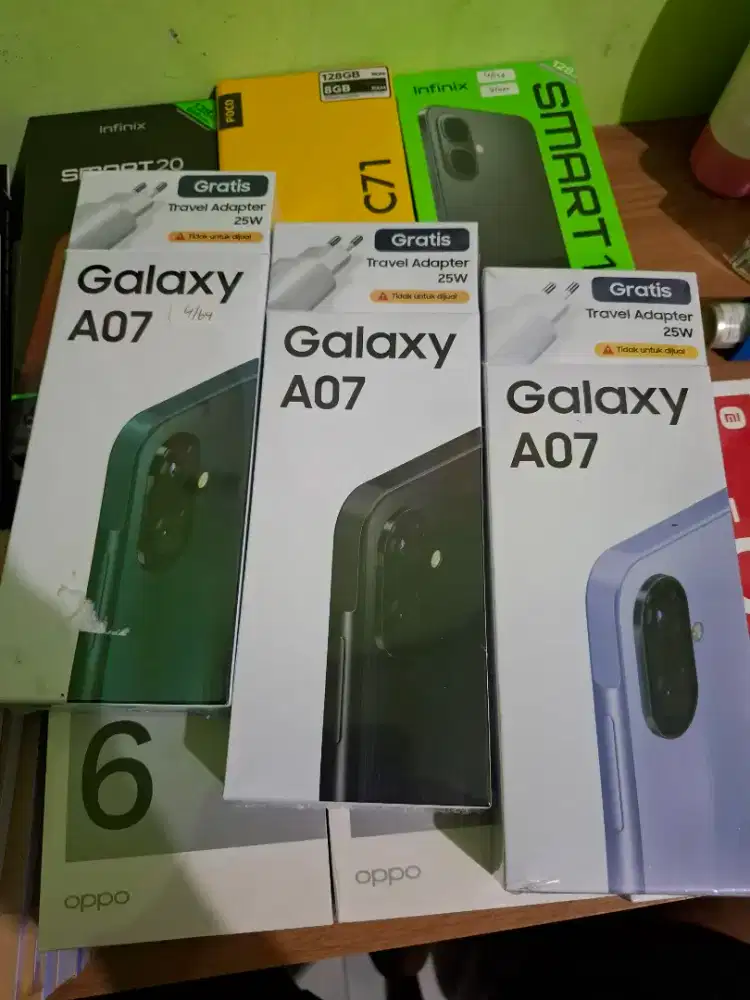 Samsung A07 lte ram 4/64 dan 4/128 baru garansi resmi