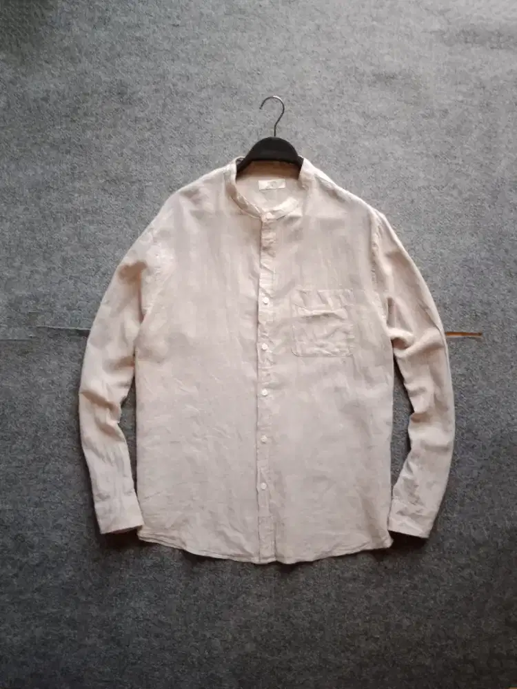 Kemeja sanghai linen TOPTEN size L