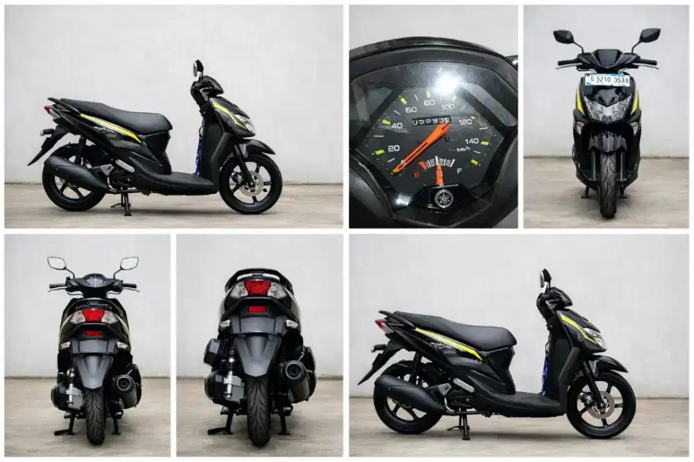 Yamaha Gear 125 2023 Hitam – KM 5 Ribuan, Mesin Halus, Jarang Pakai