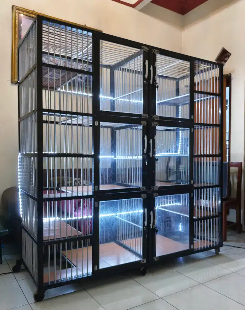 Kandang Kucing Aluminium 6 Pintu Preloved BSH British Scottish Persia