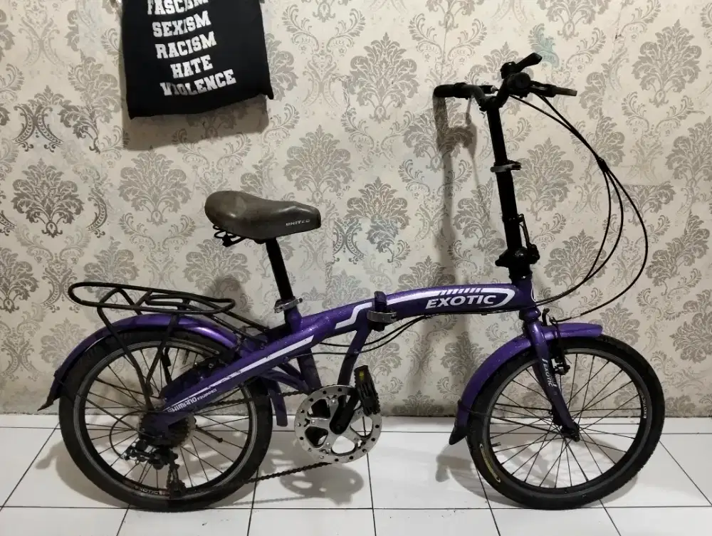 Sepeda lipat ukuran 20 untuk umur 5-17 tahun