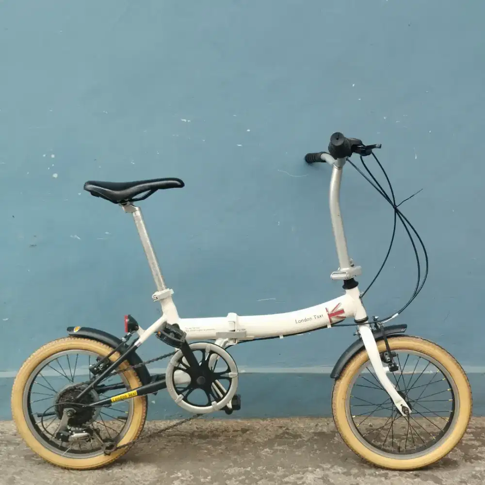 Sepeda lipat london taxi, folding bike 16 inch, commuter bike, 16
