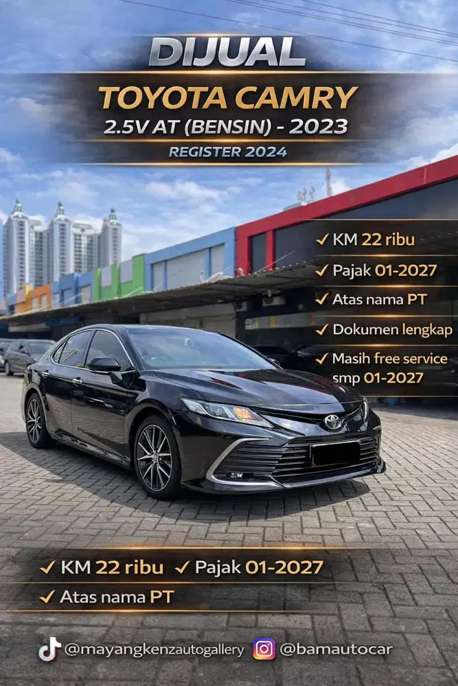 Toyota Camry 2.5V AT (Bensin) - 2023
Register 2024