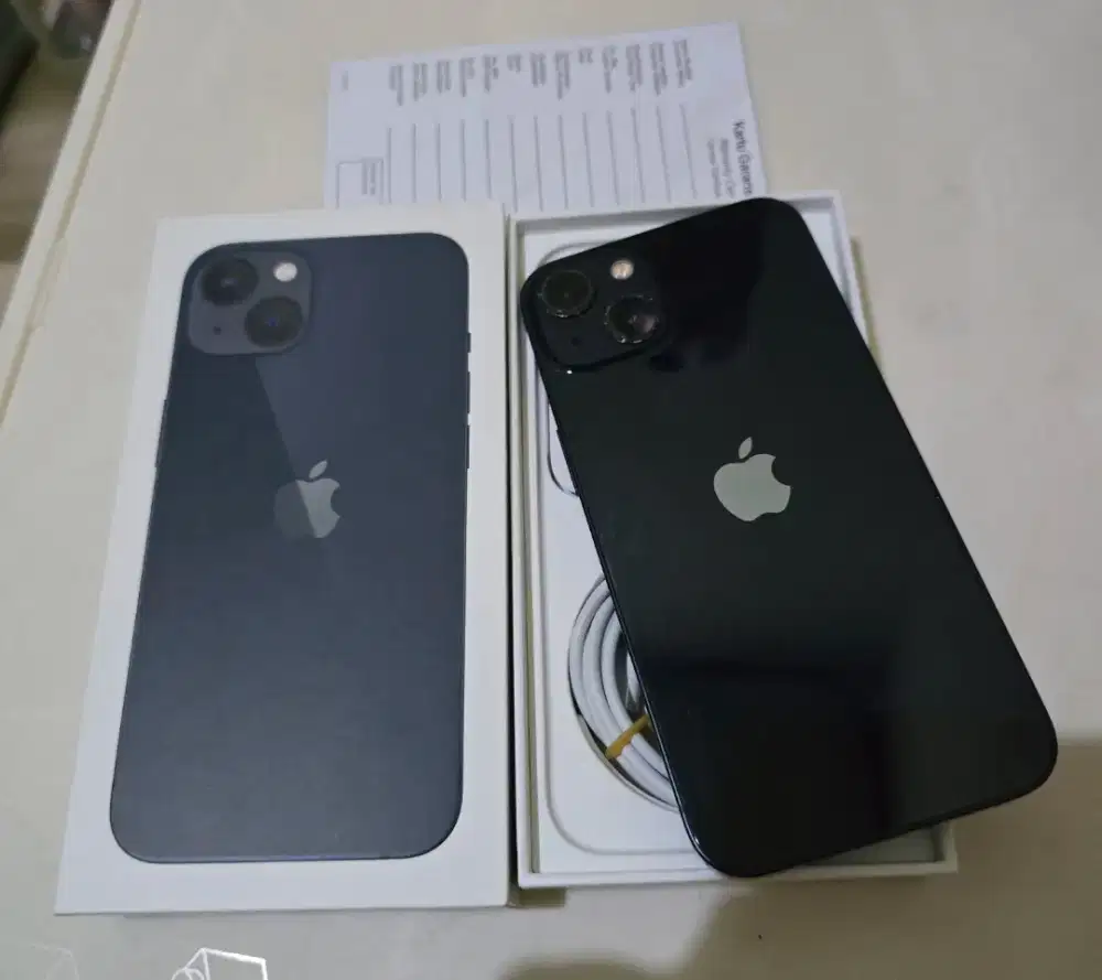 Iphone13 128gb ex ID/A resmi BH 74% Fullset original, lecet pemakaian