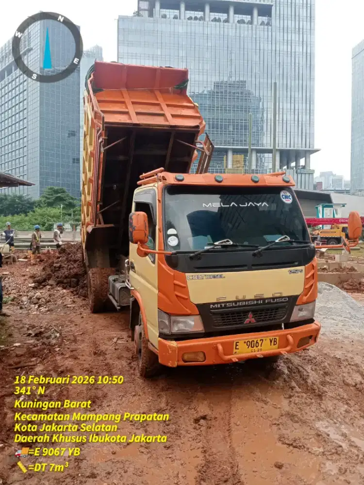 Pengurugan puing angkut puing tanah merah tanah campur urugan