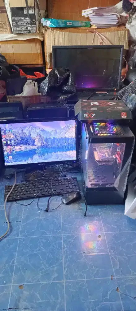 Jual cpu core i5 + monitor