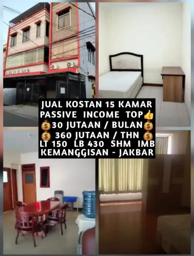 JUAL KOST KOSAN KOSTAN KEMANGGISAN PALMERAH OFFICE AREA S PARMAN