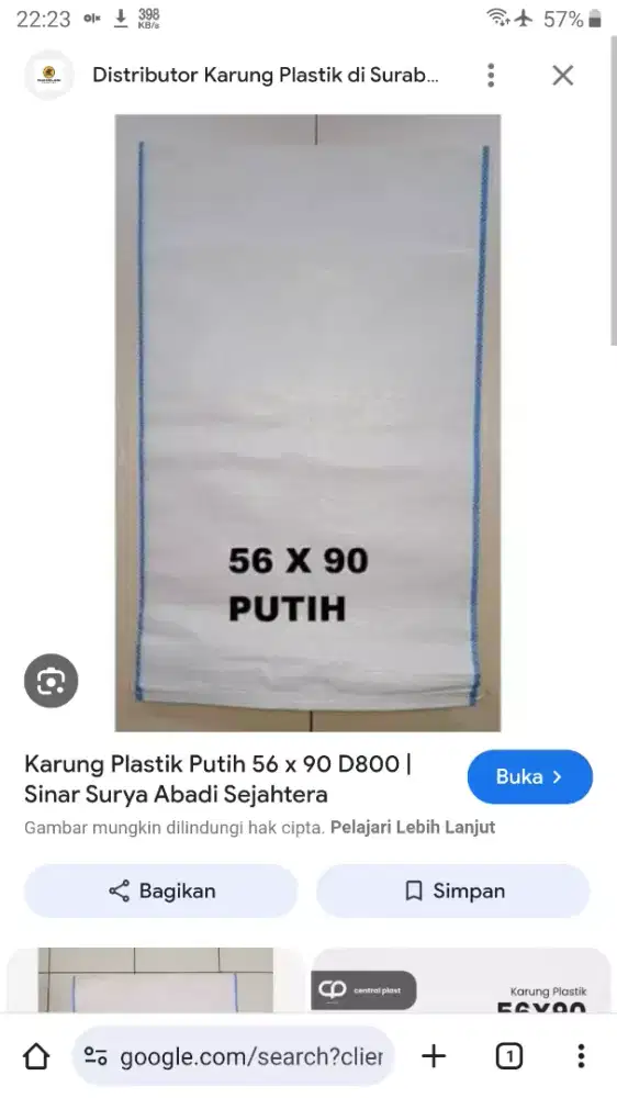 Karung plastik 56x90cm