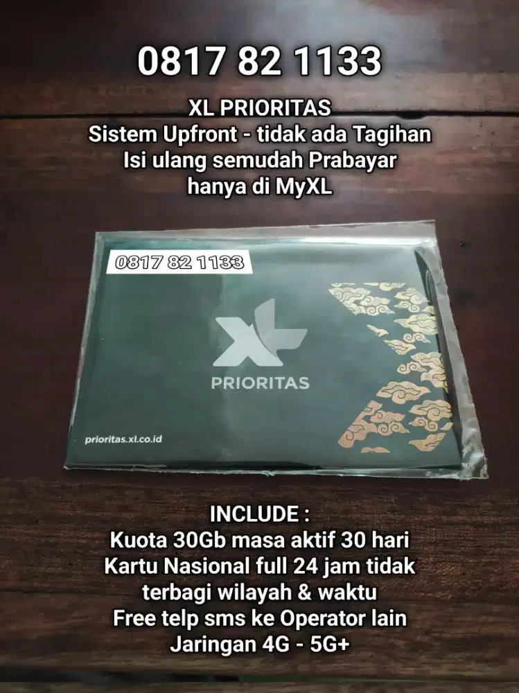 XL cantik 10 digit
