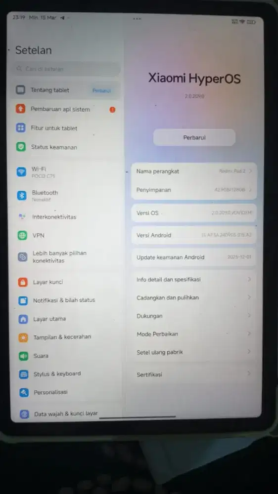 Redmi Pad 2 (4/128GB) BEKAS