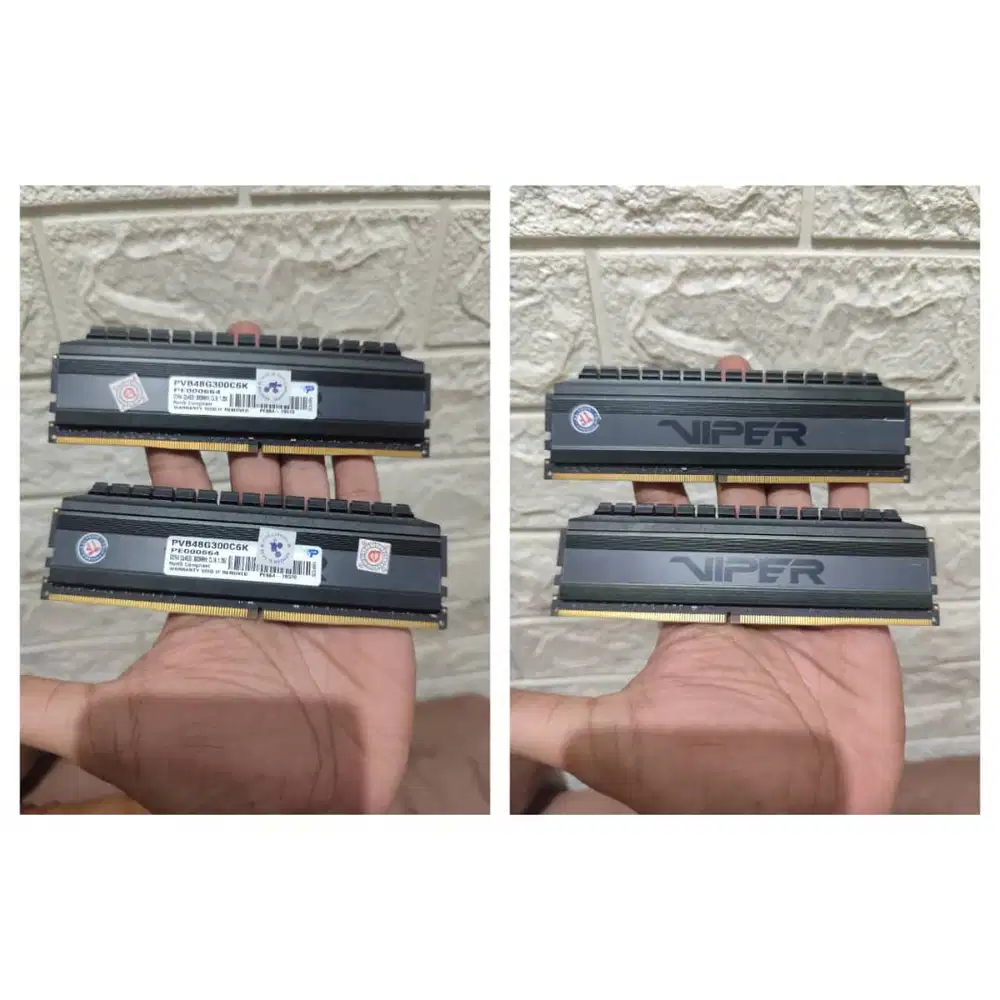 RAM 8GB (2 x 4GB) DDR4 3000MHz Patriot Viper 4 Blackout Series XMP 2.0