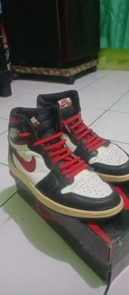Sepatu Air Jordan 1 Retro High OG Gym Red original size 41 tanpa dus