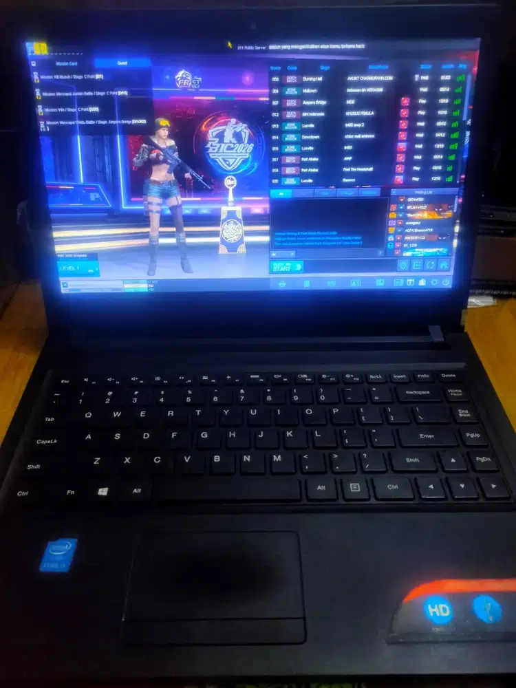 LAPTOP FULL GAME LENOVO IDEAPAD i3-5005U RAM 6GB HDD 500GB