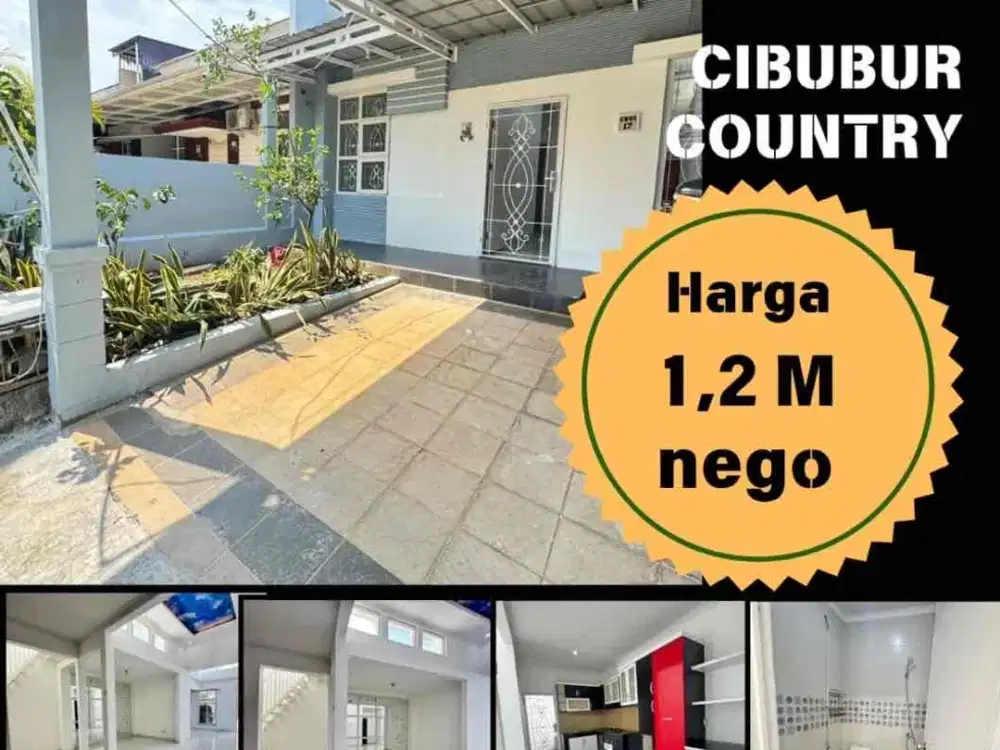 Dijual rumah rapih siap huni di cibubur country