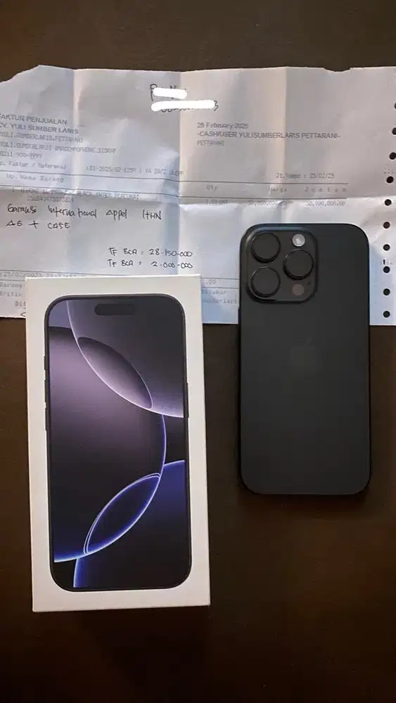 Iphone 16pro 256gb Black Inter Fullset