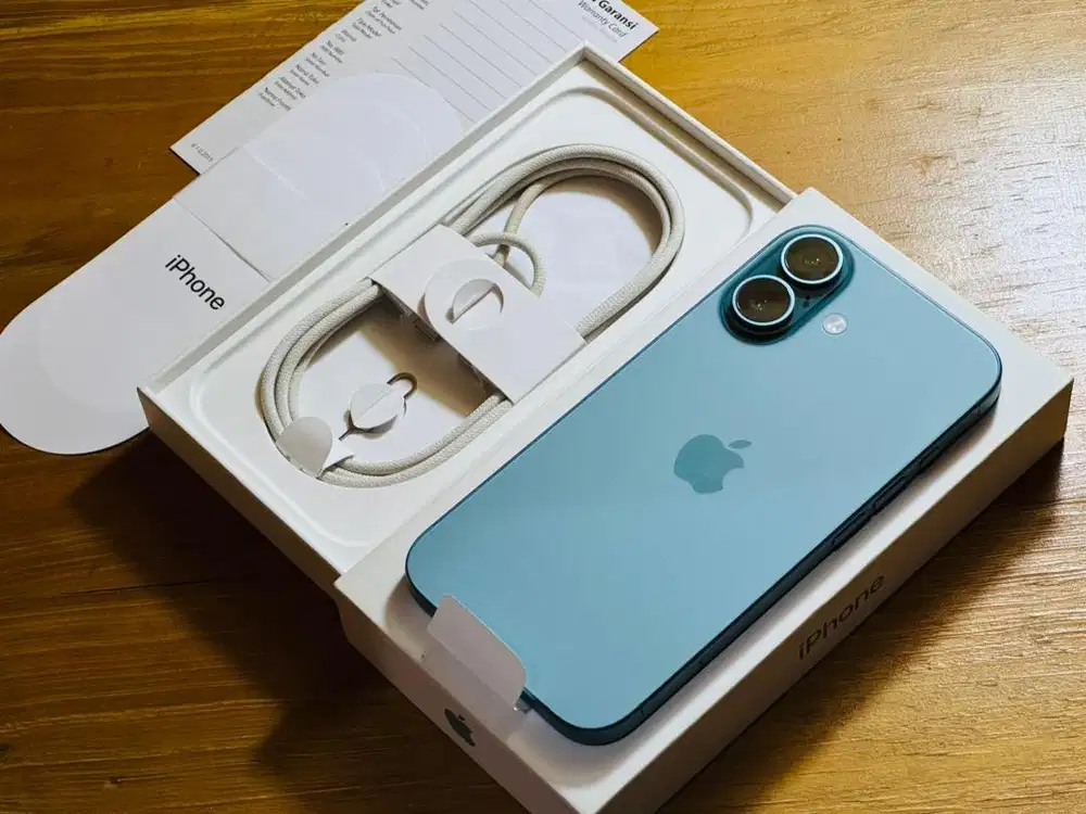 iPhone 16 128GB iBox Teal BH100% Garansi Panjang