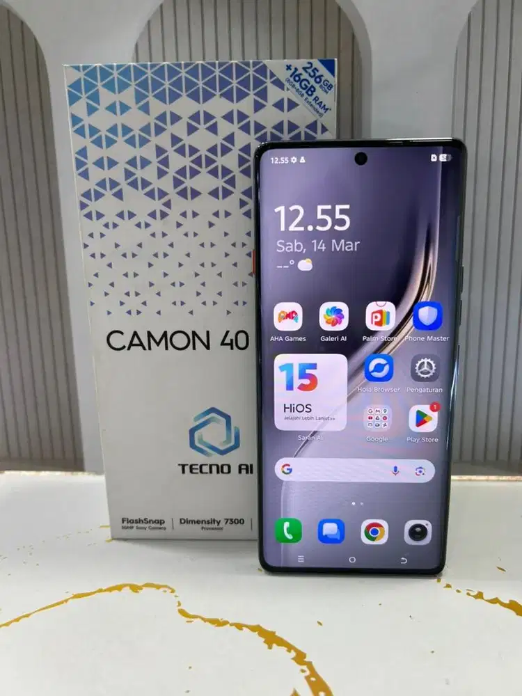 Tecno camon 40Pro 5G 8/256  Fullset mulus garansi panjang @