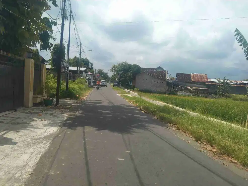 Tanah dijual strategis 2,5 hektar dekat jalan raya pasar Cebongan Sumberadi Mlati Sleman Yogyakarta