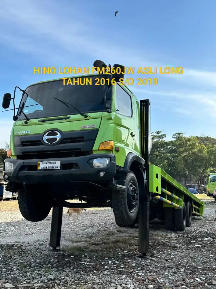 HINO LOHAN FM260JW ASLI LONG SELFLOADER BARU 6X4 TRONTON SIAP JALAN