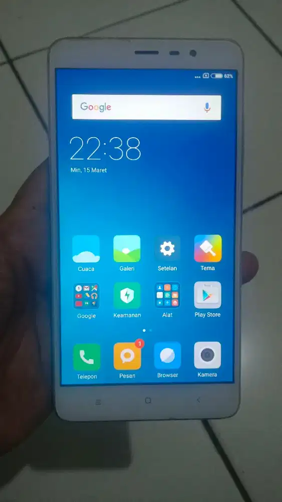 Hp xiomi note 3 jrg 4g ram 3/32gb lyr 7in sdik jari