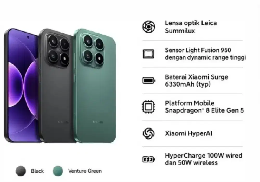 Murah New xiaomi 17 5G 12/512 grs resmi,  bonus smart band 9 pro