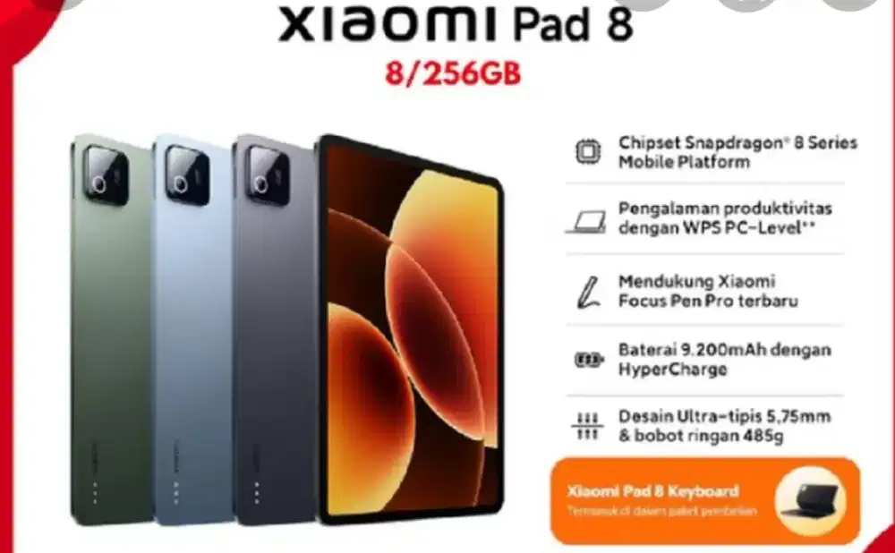Murah New xiaomi pada 8 5G 8/256 grs resmi, bs TT