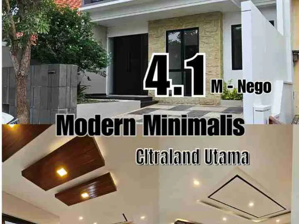 Rumah Baru Style Modern Minimalis Di International Village, Citraland Utama

Spesifikasi :

LT 160 m²(8x20)

LB 250 m² (2 lantai)

KT 4+1 

KM 3+1

Hadap Utara 

Carport 2

• Taman Depan Belakang

• High Quality 

- Listrik 2200 Watt

Harga Rp 4,1 M Nego