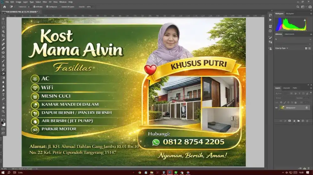 Kost mama Alvin lokasi pemukiman perbatasan perum GLC dan metlend