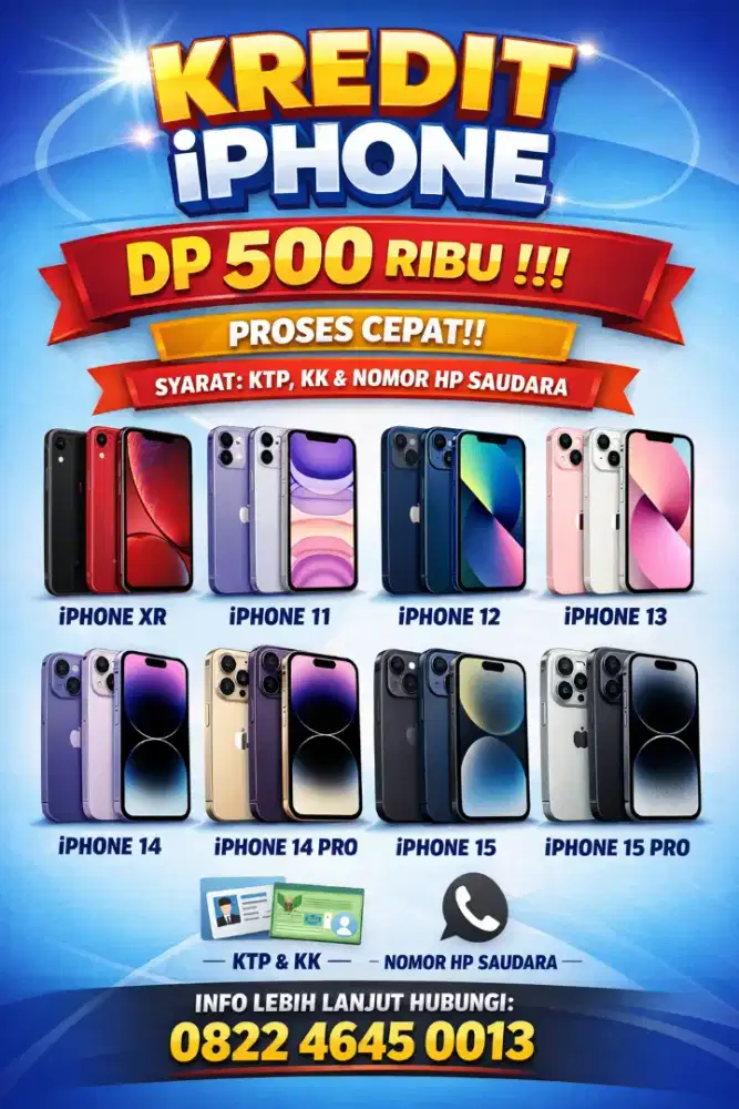 MENERIMA KREDIT IPHONE STOK TERBATAS