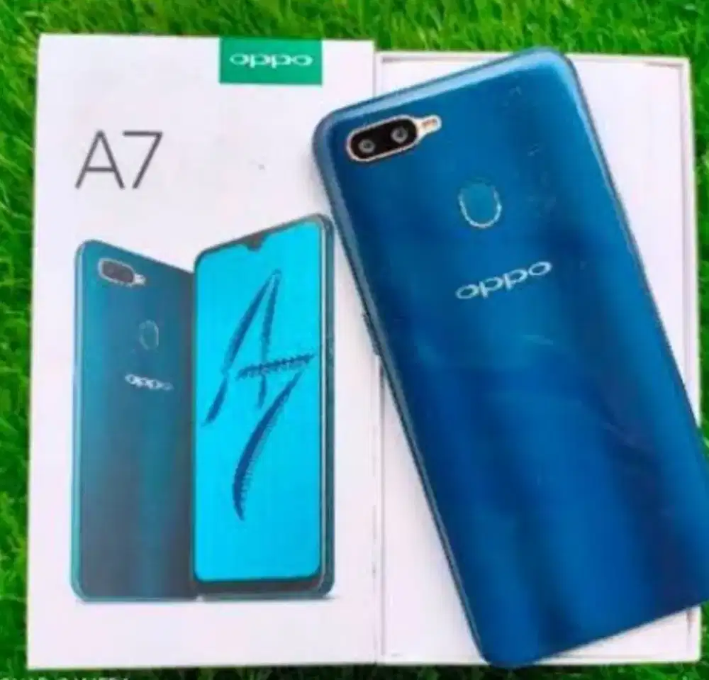 Murah hp oppo A7 4/64 lkp, bks grs resmi