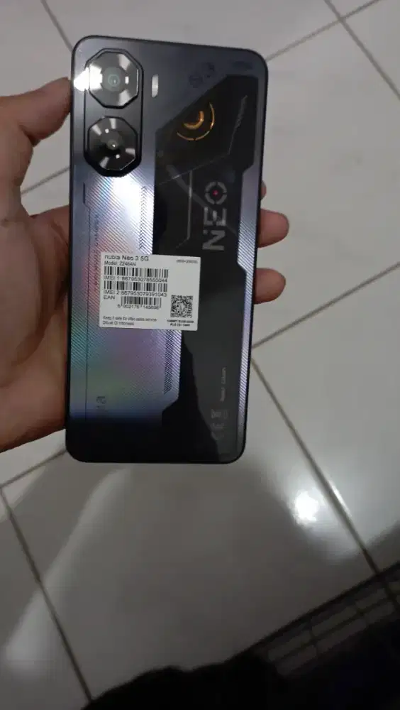 Nubia neo 3 5g , beli 1 bulan , ( kondisi masih baru ) cuma buat game