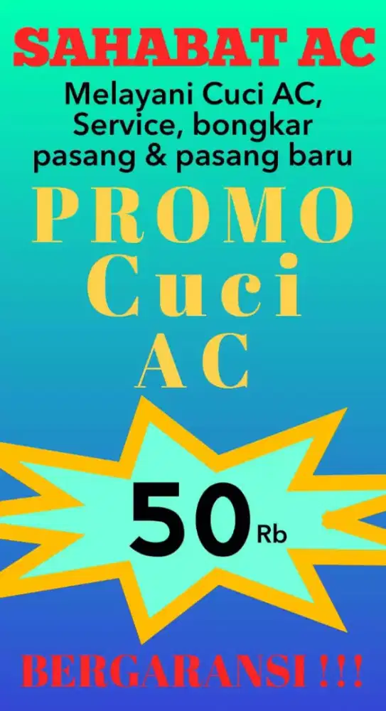 JASA PEMASANGAN & CUCI AC