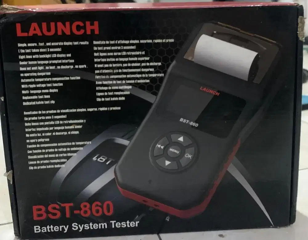 Launch BST-860 baterai tester (baru gress)