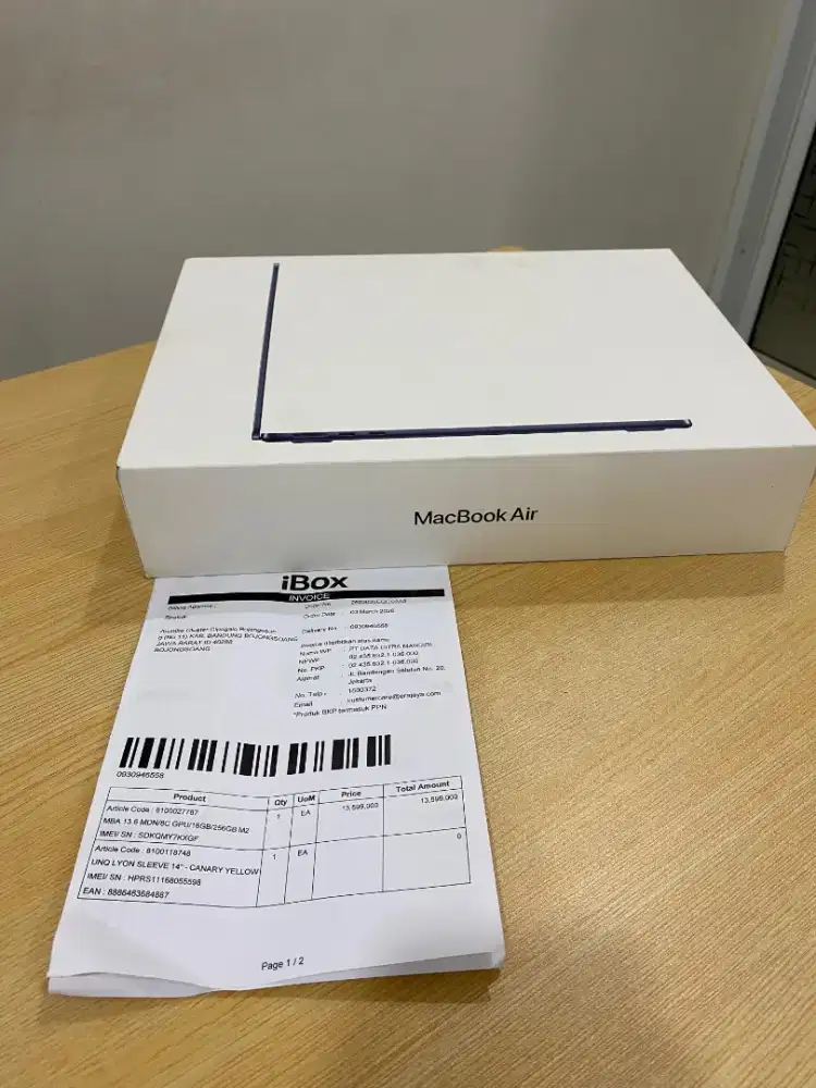 MacBook Air M2 2022 - 16/256 iBox New segel