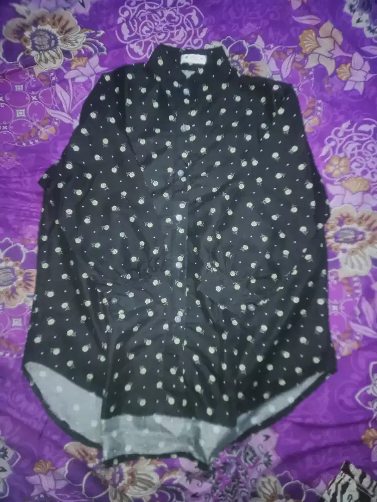 Blouse wanita floral babydoll